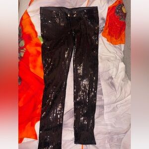 Siwy Black Sequin Skinny Jeans